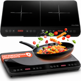 Doppel-Induktionskochplatte 3600 W – 2 Zonen, Timer, Touch