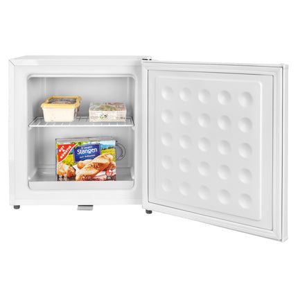 Stillstern Mini Gefrierschrank mit Schloss 31L, 4-Sterne-Gefrierraum mit Eiswürfelschale, geringer Energieverbrauch, wechselbarer Türanschlag, Gefrierbox, Mini Gefriertruhe, Gefrierschrank Klein