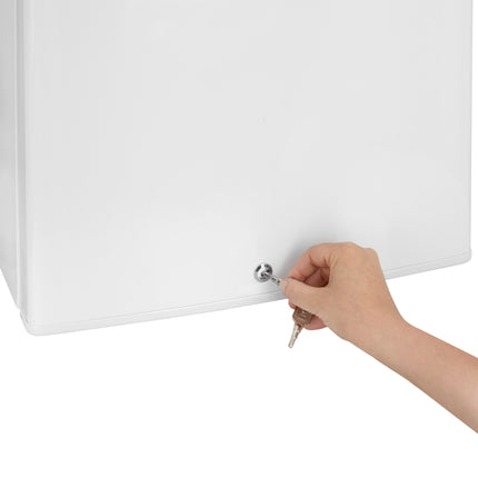 Stillstern Mini Gefrierschrank mit Schloss 31L, 4-Sterne-Gefrierraum mit Eiswürfelschale, geringer Energieverbrauch, wechselbarer Türanschlag, Gefrierbox, Mini Gefriertruhe, Gefrierschrank Klein