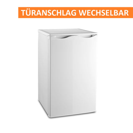 Stillstern Kühlschrank mit Gefrierfach E (88L) 4-Sterne-Gefrierfach und LED-Innenbeleuchtung, Abtauautomatik, Glasablagen, Gemüsefach, Türablagen