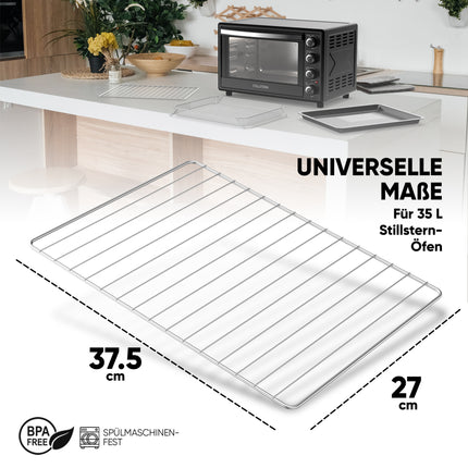 Original Grillrost für Stillstern 35L Minibackofen (geeignet für MB35-LED 2G - 1160 & MB35-MX 2G - 1184)